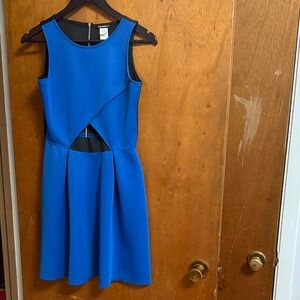 Chic Blue Backless Dress